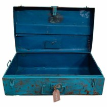 Decorative suitcase Alexandra House Living Blue Iron Traditional style 39 x 22 x 67 cm