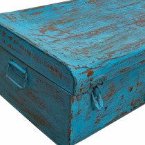 Dekorativer Koffer Alexandra House Living Blau Eisen Handwerks-Stil 39 x 22 x 67 cm