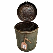 Decorative canister Alexandra House Living Grey Iron Traditional style 19 x 23 x 19 cm