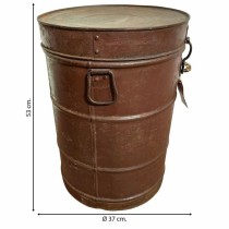 Decorative canister Alexandra House Living Brown Iron Traditional style 37 x 53 x 37 cm