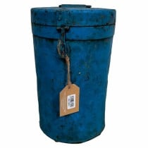 Bidon décoratif Alexandra House Living Bleu Fer Style artisanal 25 x 35 x 25 cm