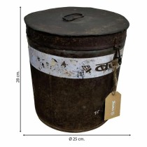 Decorative canister Alexandra House Living Brown Iron Traditional style 25 x 28 x 25 cm