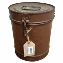 Decorative canister Alexandra House Living Brown Iron Traditional style 18 x 23 x 19 cm