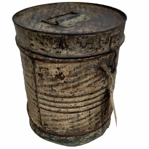 Decorative canister Alexandra House Living Brown Iron Traditional style 23 x 27 x 23 cm