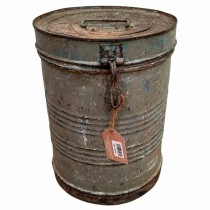 Decorative canister Alexandra House Living Grey Iron Traditional style 29 x 39 x 29 cm