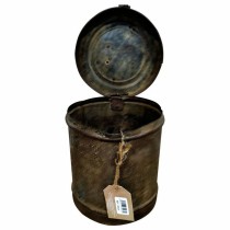 Decorative canister Alexandra House Living Brown Iron Traditional style 20 x 23 x 20 cm