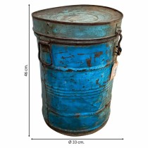 Decorative canister Alexandra House Living Blue Iron Traditional style 33 x 46 x 33 cm