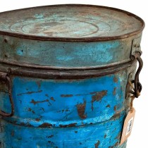 Decorative canister Alexandra House Living Blue Iron Traditional style 33 x 46 x 33 cm