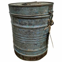 Decorative canister Alexandra House Living Grey Iron Traditional style 23 x 29 x 23 cm