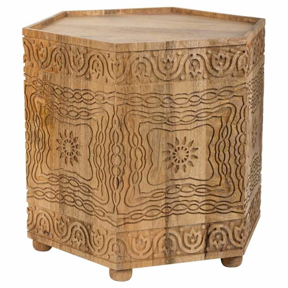 Table Basse Alexandra House Living Marron Bois de manguier 45 x 41 x 45 cm Style artisanal