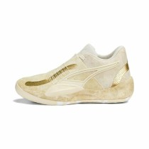 Basketballschuhe für Erwachsene Puma Rise NITRO Gold Beige