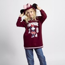 Sweat-shirt à capuche fille Minnie Mouse Rouge