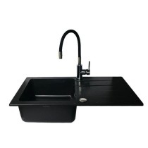 Einfachspülbecken Maidsinks 070 242 101LC Schwarz