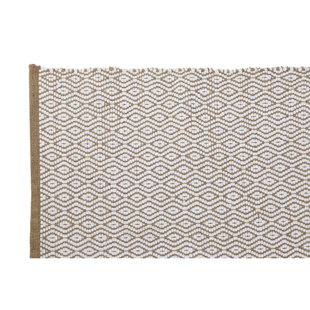 Tapis Home ESPRIT Blanc Naturel 120 x 1 x 180 cm