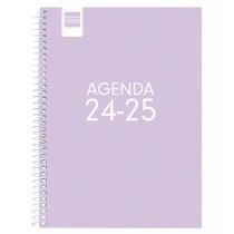 Agenda Finocam Cool Lila quarto 15,5 x 21,2 cm 2024-2025