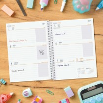 Agenda Finocam Cool Lila quarto 15,5 x 21,2 cm 2024-2025