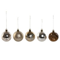 Christmas Baubles Home ESPRIT Bronze Polyethylene 16 x 16 x 26 cm (25 Pieces)