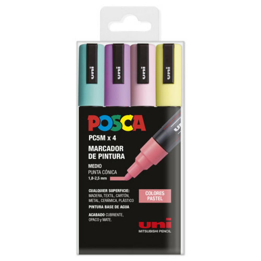 Acrylic paint marker POSCA PC-5M Cake 1,8-2,5 mm 4 Units