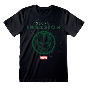 T shirt à manches courtes Marvel Logo Icon Noir Unisexe