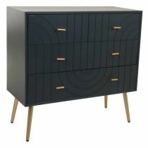 Commode Alexandra House Living Doré Gris foncé Bois MDF 78 x 37 x 80 cm