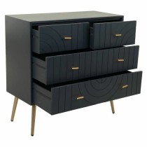 Commode Alexandra House Living Doré Gris foncé Bois MDF 78 x 37 x 80 cm