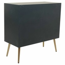 Kommode Alexandra House Living Gold Dunkelgrau Holz MDF 78 x 37 x 80 cm