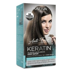 Traitement Capillaire Lissant Keratin Anti-frizz Post Kativa (3 pcs)