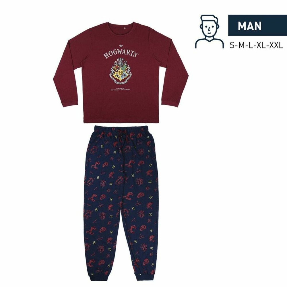 Pyjama Harry Potter Homme Rouge (Adultes)