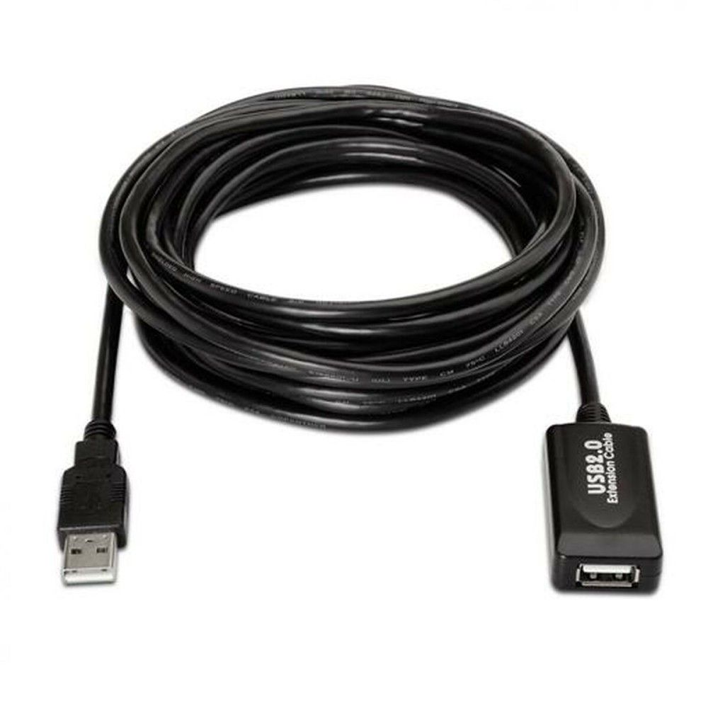 USB 2.0 Cable Aisens A101-0019 Black 10 m