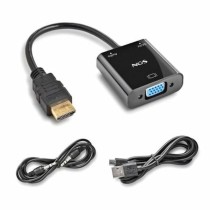 Adaptateur HDMI vers VGA NGS CHAMALEON 15 cm Noir