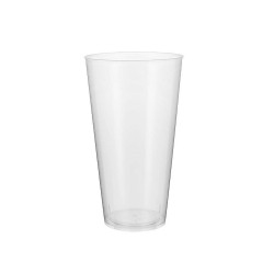 Lot de verres réutilisables Algon Plastique Transparent 10 Pièces 450 ml (32 Unités)