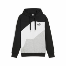 Herren Sweater mit Kapuze Puma Power Colorblock Schwarz