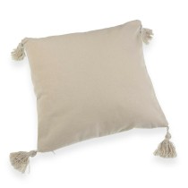 Coussin Versa Gris Pompons 10 x 45 x 45 cm