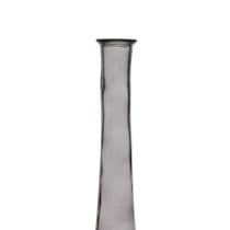 Vase Grey recycled glass 18 x 18 x 100 cm