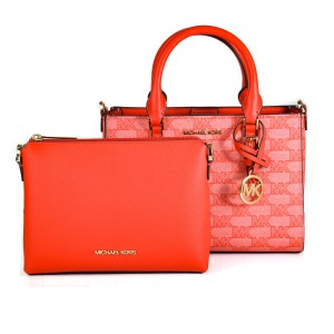 Damen Handtasche Michael Kors CHARLOTE Rot 27 x 16 x 10 cm