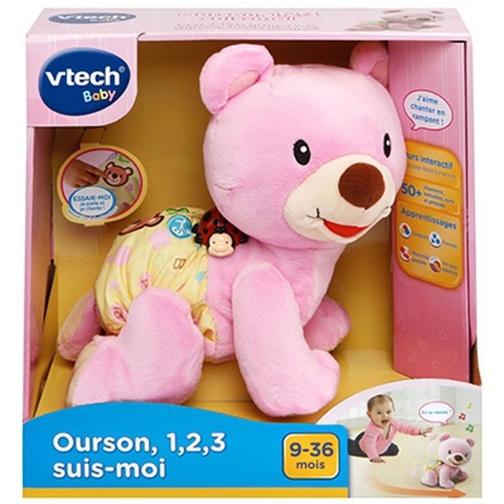 Plüschtier Vtech Baby Bear, 1,2,3 Follow Me Musikalisch Rosa