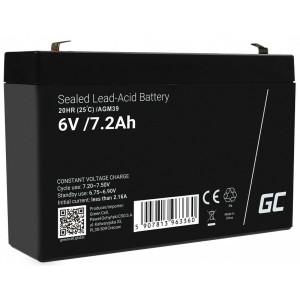 Batterie für Unterbrechungsfreies Stromversorgungssystem USV Green Cell AGM39 7200 mAh 6 V