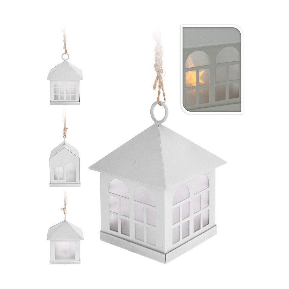 Lantern Deco Metal White