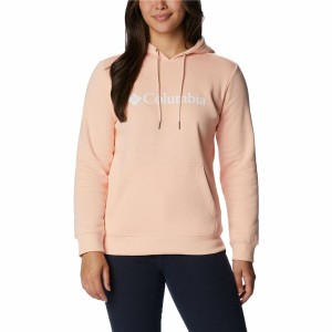 Damen Sweater mit Kapuze Columbia Logo Orange