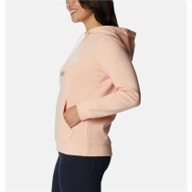 Damen Sweater mit Kapuze Columbia Logo Orange