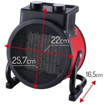 Portable Fan Heater Adler CR 7743 Red 2400 W