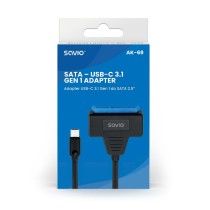 Adaptateur USB vers SATA pour Disque Dur Savio AK-69 25 cm