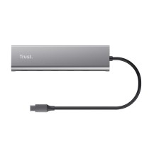 USB Hub Trust 25136 100 W Silver (1 Unit)