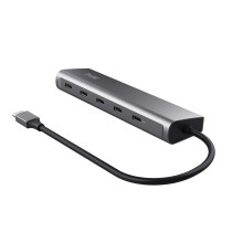 USB Hub Trust 25136 100 W Silver (1 Unit)