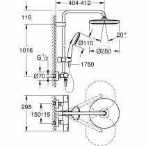 Shower Column Grohe Vitalio Start System 250