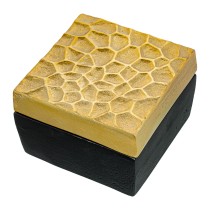 Dekorative Box Alexandra House Living Gold Aluminium 12 x 12 x 9 cm