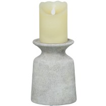 Candleholder Alexandra House Living White Ceramic 13 x 17 x 11 cm