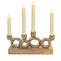 Candle Holder Alexandra House Living Wood