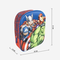 Schulrucksack The Avengers Blau 8 x 31 x 27 cm