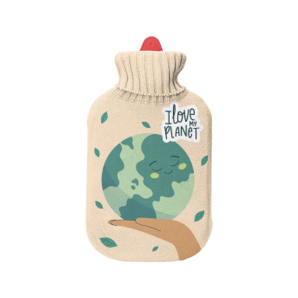 Wärmflasche EDM 78991 I Love My Planet 2 L